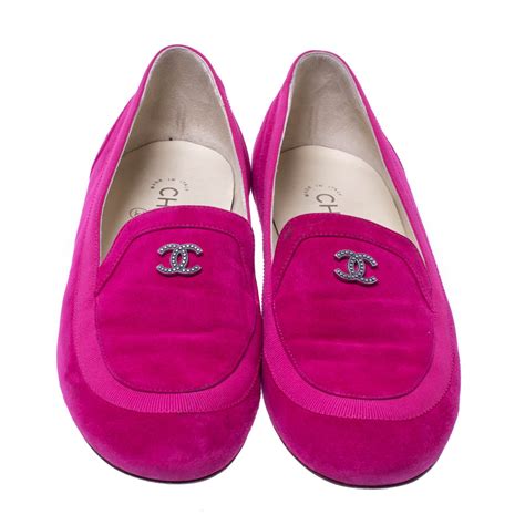 chanel pink suede loafers|chanel loafers stockx.